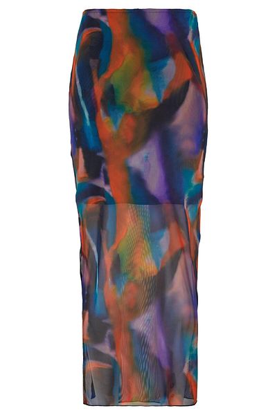 Urban Classics Damen Ladies AOP Mesh Tube Skirt