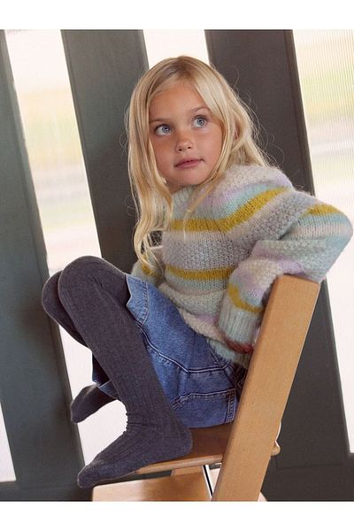 Vero Moda Girl Strickpullover VMEMBRACE LS O-NECK BLOUSE GA GIRL