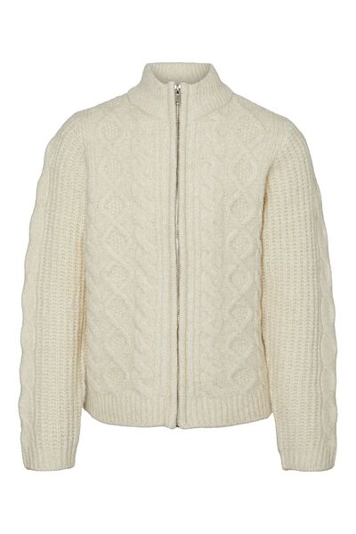 Vero Moda Girl Strickjacke VMALBA LS ZIP HIRKA GA BOO KIZ