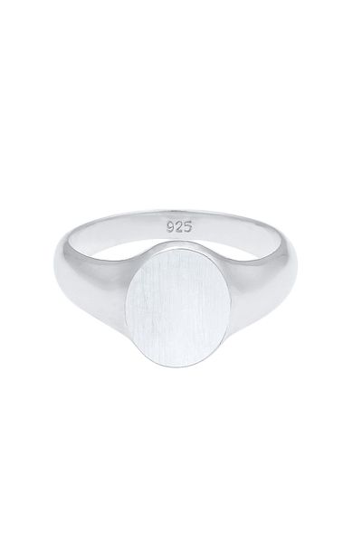 KUZZOI Ring Basic Cool Siegelring Herren Matt 925 Silber