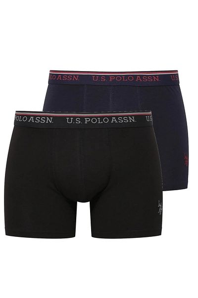 U.S. Polo Assn. U.S. Polo Assn. 2'Er Men's Boxer Set Solid Color and Pattern Modal Cotton El.227.8.9I.28.F