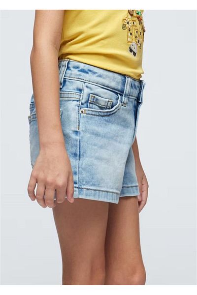 MAYORAL Pantaloni scurți din denim pentru fete Albastru deschis 236