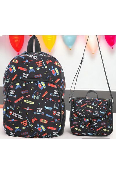 Shopiolog Kindergarten Set of 2 with Feeding Bag Nursery, Kindergarten Backpack