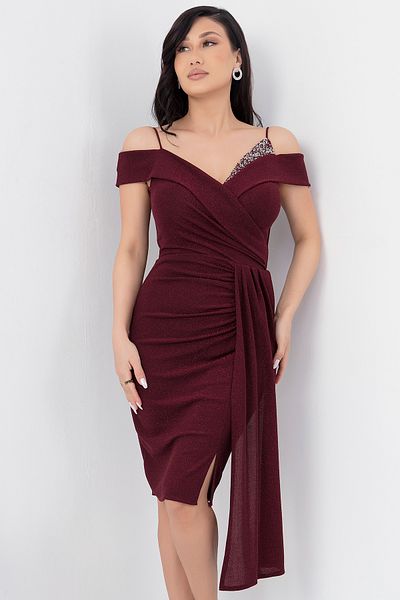 PULLIMM Rochie cu guler cu detalii de piatră 39804