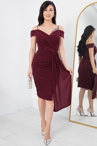 PULLIMM Rochie cu guler cu detalii de piatră 39804