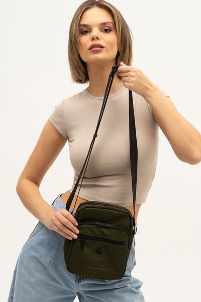 United Colors of Benetton Ανδρική τσάντα χιαστί Beneton - Χακί BNT1262