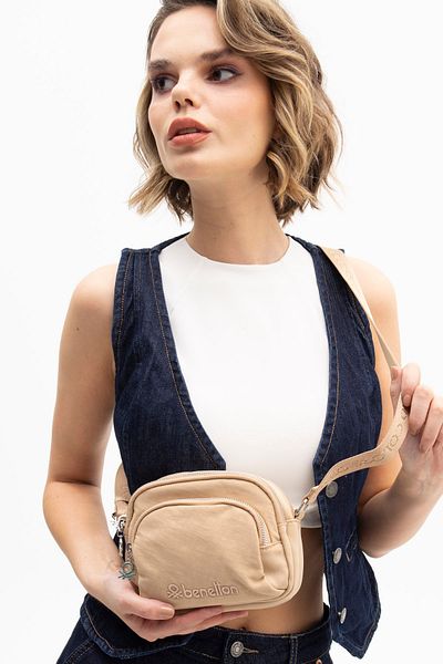 United Colors of Benetton Benetton Women's Nude Color Crossbody Bag - BNT1206