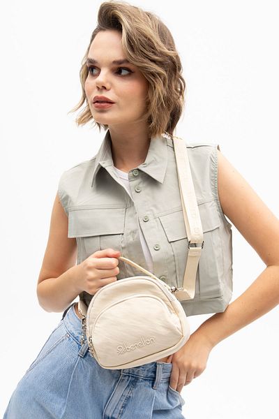 United Colors of Benetton Benetton Women's Beige Crossbody Bag - BNT1208