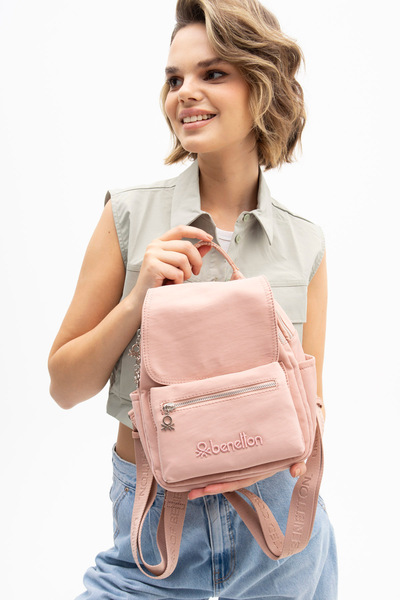 United Colors of Benetton Rucsac BENETTON roz pentru femei - BNT1175