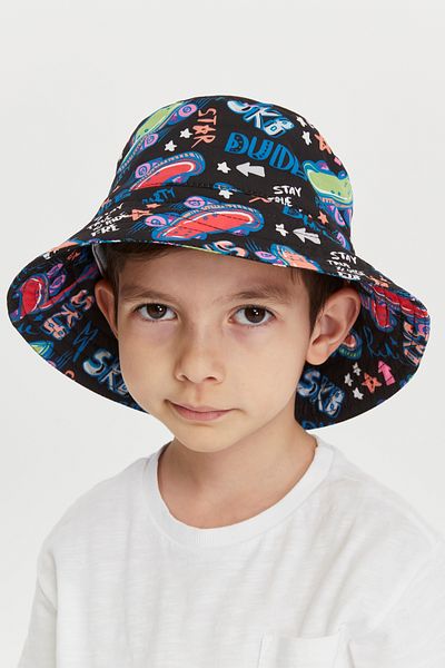Benittokids Boy's Patterned Bucket Hat 7011