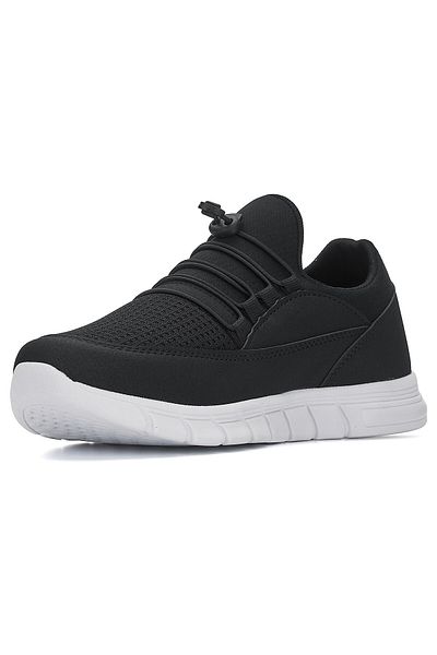 İmerShoes Pantofi unisex alb-negru - pantofi sport cu șireturi din cauciuc și respirabili 05