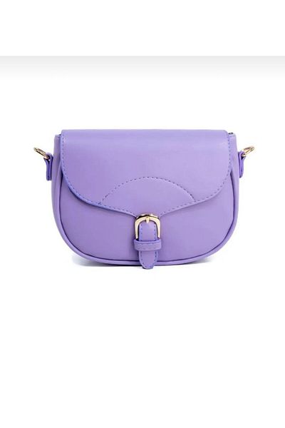 Mercan Stores Women's Tan Covered Crossbody Bag with Buckle and Belt