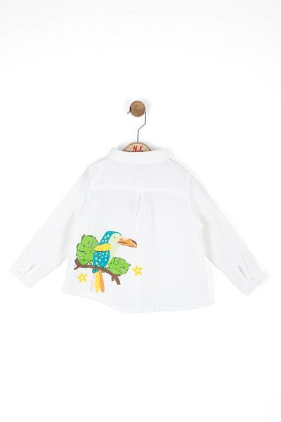 nk kids Parrot Shirt White 36604