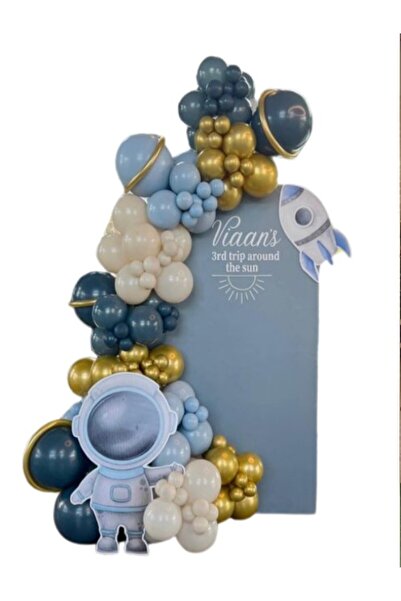 party mix Uzay Doğum Günü Konsepti Balon Zincir Set 65'li