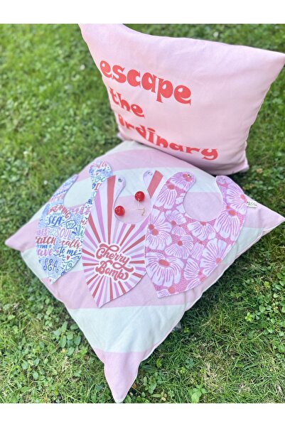 Asu Baby&Kids عبوة من 3 قطع من القطن العضوي باللون الوردي الكرزي