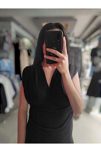 Sublime Butik Cultură neagră cu mâneci zero adunate