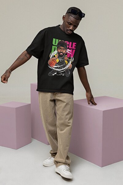 Fuddy Moda Tricou unisex imprimat Kyrie Irving - Tricou pentru bărbați și fem...