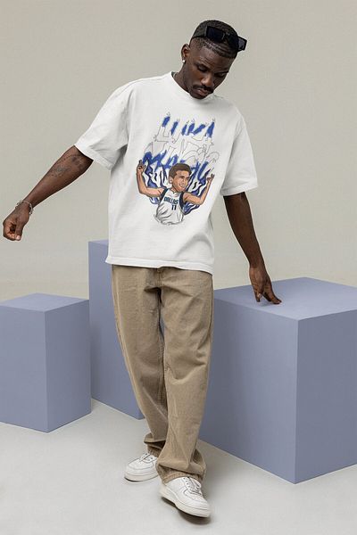 Fuddy Moda Μπλουζάκι Unisex Luka Doncic Printed, Ανδρικό-Γυναικείο T-shirt με θέμα το μπάσκετ