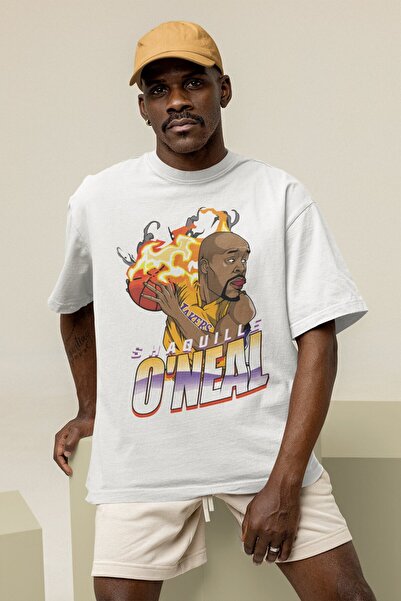 Fuddy Moda Unisex majica sa temom košarke Shaquille O'Neal Štampano T-shirt z...