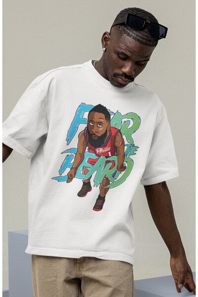 Fuddy Moda Unisex majica sa temom košarke James Harden Štampano T-shirt za mu...