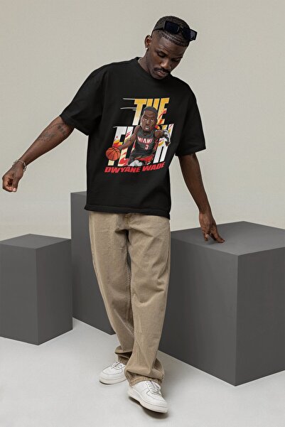 Fuddy Moda Unisex majica sa temom košarke Dwyane Wade Štampano T-shirt za muš...