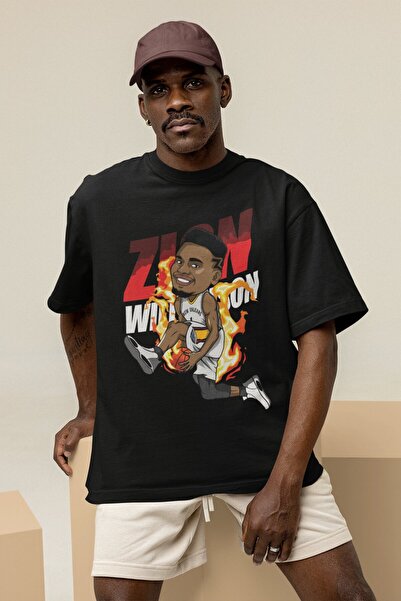 Fuddy Moda Unisex majica sa temom košarke Zion Williamson Štampano T-shirt za...