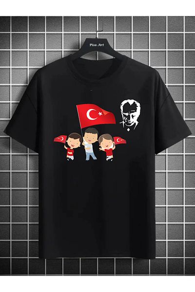 Pisa Art 23 Απριλίου - Μπλουζάκι για παιδιά και ενήλικες με θέμα την Εθνική Κυριαρχία και την Ημέρα του Παιδιού