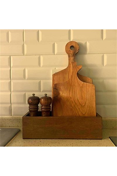 t tun's woods Wooden Pot Succulent Cactus Or Organizer Multi-Purpose Box 34cm Length, 9cm Load, 10cm Gen