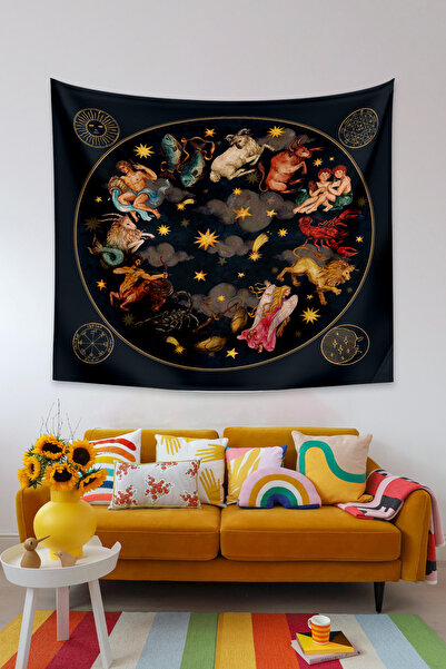 KanvasSepeti Zodijački astrološki znaci 12 horoskopskih znakova zidna slika u...