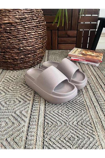 Behtah Kundura High Thick Soled Slide Slippers Garden Beach Pool Sea Summer Daily Slippers