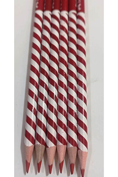 Faber Castell Kırmız Dalgalıı Başlık Kalemi (6ADET)