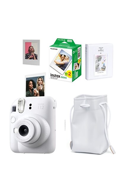 Fujifilm Instax Mini 12 Fotoğraf Makinesi-20li Film-Büzgülü Kılıf-64lü Albüm ...