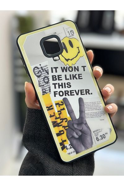 Go Aksesuar Xiaomi Redmi Note 9s - حافظة سيليكون متوافقة مع Redmi Note 9 Pro بتصميم مرآة للأبد