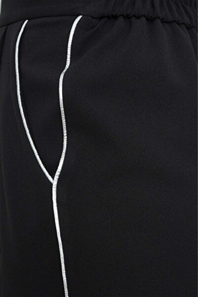 VERDA Ασημί παντελόνι με λεπτομέρειες