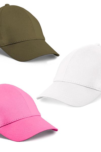 Eke Tekstil Unisex Set of 3 Khaki, Pink and White Color Baseball Cap