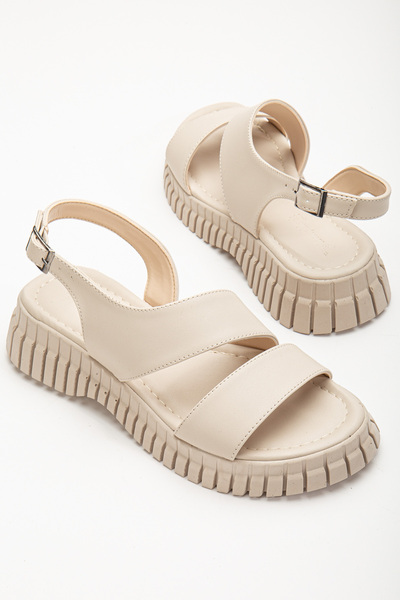 Tonny Black Sandale de damă, nude, cu curea la gleznă, cu o singură curea, cu...