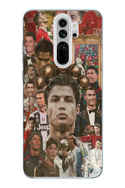 Magic Ring Redmi Note 8 Pro Uyumlu Cristiano Ronaldo Tasarımlı Şeffaf Telefon...