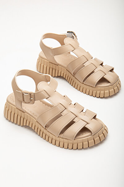 Tonny Black Women's Nude Ankle Strap Three-Strap Poly High Heel Sandals