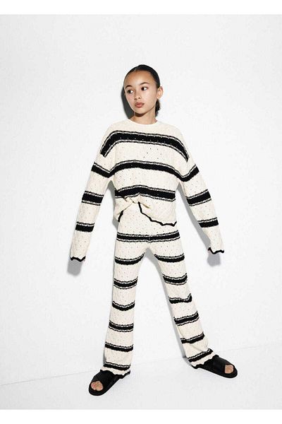 MANGO Kids Ecru Pants for Kids