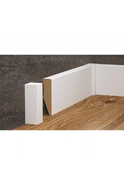 VOX Estilo MDF Süpürgelik Aksesuarı - Beyaz Universal Blok (1 paket - 2 adet)
