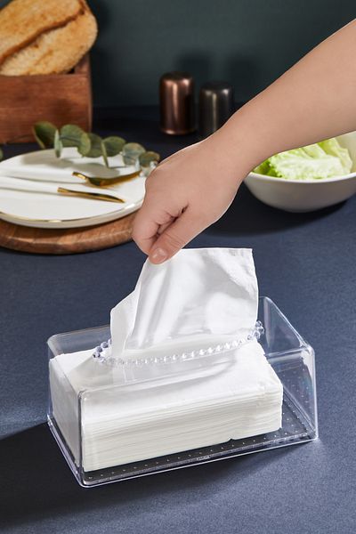 Pazarika Decorative Crystal Beaded Napkin Organizer
