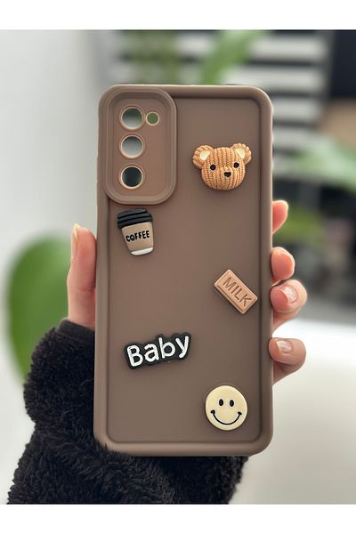Go Aksesuar جراب سيليكون بتصميم شوكولاتة للأطفال متوافق مع هاتف Samsung Galaxy S20FE مع لعبة