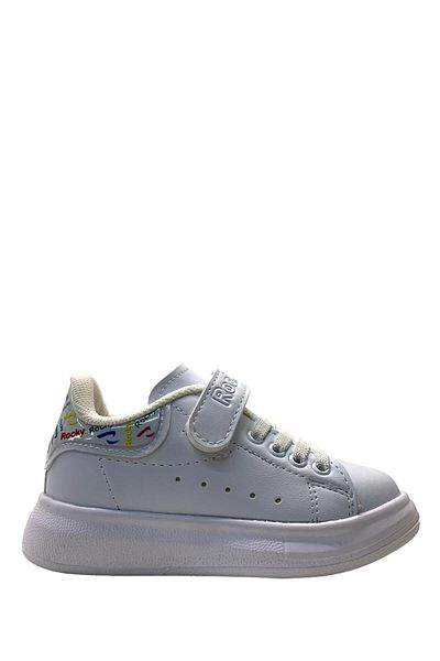 Tuğba Ortopedi 6504 Pantofort alb pentru copii, ortopedic, ușor, unisex