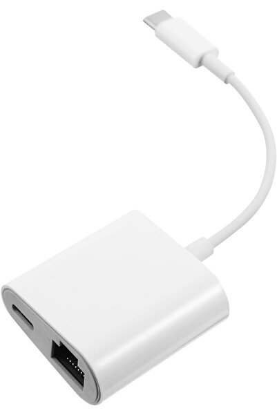 Coverzone Type-C to Ethernet Dönüştürücü Usb Ağ Adaptörü USB C to RJ45 Çeviri...