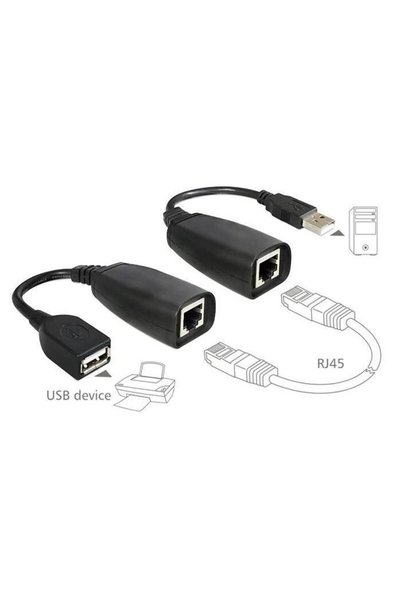 Concord C5605 USB 2.0 RJ45 Sinyal Arttırıcı Uzatma Kablosu