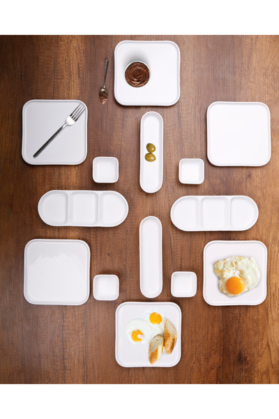 Evim Sepette 14 Parça Kraft Serisi Kahvaltı Takımı&Yemek Takımı