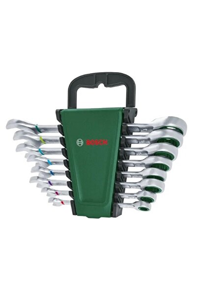 Bosch Ratchet Combined Wrench Set 8 Pieces 1600 A02 7PS