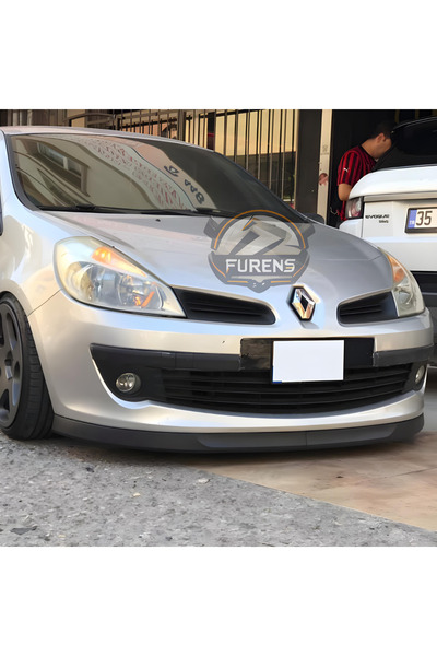 Furens Renault Clio 3 2007-2013 Uyumlu H lip Esnek Ön Lip 2 Parça Karlık Ön Ek Tampon Altı Dil
