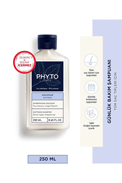 Phyto Douceur Softness Shampoo Doğal İçerikli Günlük Bakım Şampuanı 250 ml