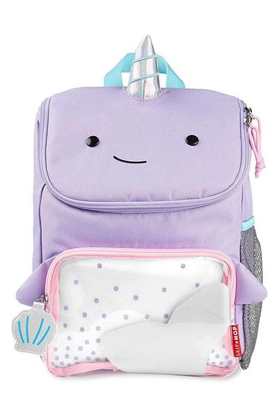 Skip Hop Rucsac pentru fete cu model Zoo - Narwhal 9M 929310   Mov